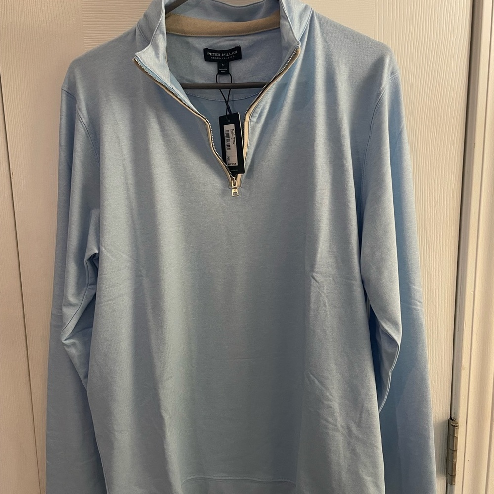 Peter Millar Light Blue Men's Sweater- Crown Crafted